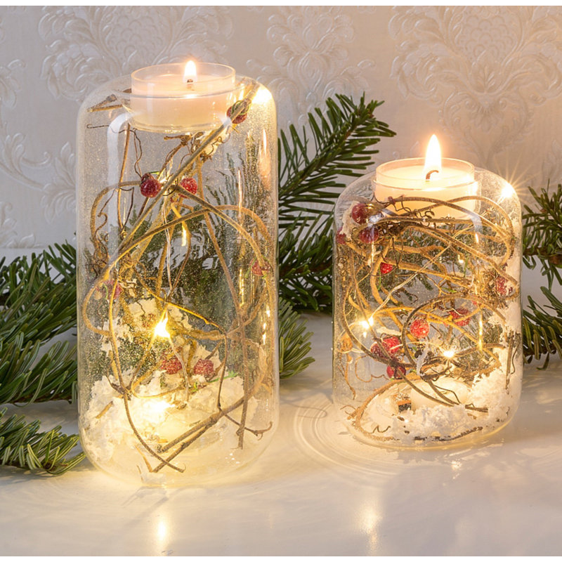 Die Saisontruhe Windlicht aus Glas | Wayfair.de